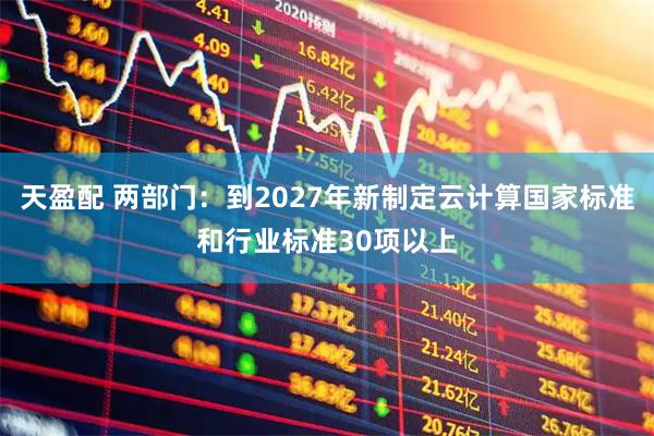 天盈配 两部门：到2027年新制定云计算国家标准和行业标准30项以上